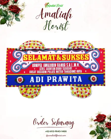 Papan Bunga Ucapan Selamat Madat