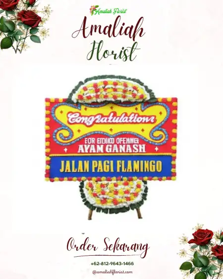 Sewa Papan Bunga Madat